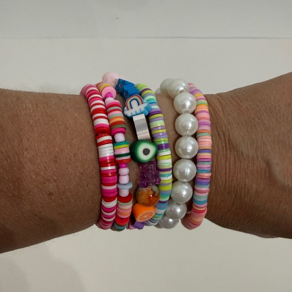 Stocking Stuffers Handmade Kids Stackable Beaded Bracelets